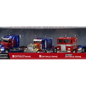 Transformers Optimus Prime 1:32 3-Pack Die-Cast Cars, Toys for Kids and Adults