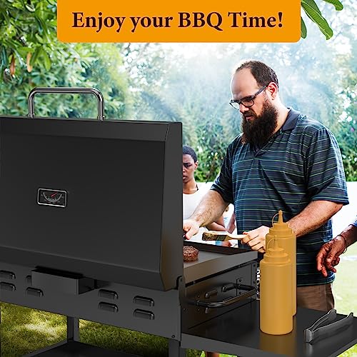 Hinged Lid for Blackstone 28 Inch Griddle Grill,Griddle Hard Cover Hood-BBQ Accessories for Blackstone 28"