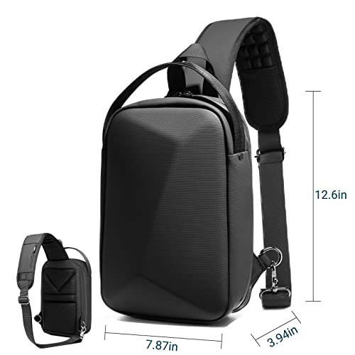 Carrying Case for Oculus Quest 2/Meta Quest Pro, Hard Travel Case for Meta Quest Pro VR Gaming Elite Strap Headset and Oculus Quest 2 Accessories Crossbody Shoulder Chest Backpack