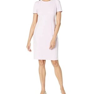 Calvin Klein Scuba Crepe Sheath Dress with Tulip Sleeve Cherry Blossom 1 6