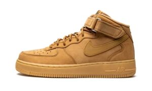 nike mens air force 1 mid '07 shoes, flax/wheat-gum light brown, 10.5