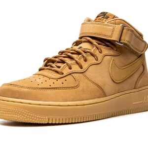 Nike mens Air Force 1 Mid '07 Shoes, Flax/Wheat-gum Light Brown, 10.5