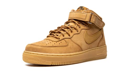 Nike mens Air Force 1 Mid '07 Shoes, Flax/Wheat-gum Light Brown, 10.5