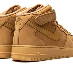 Nike mens Air Force 1 Mid '07 Shoes, Flax/Wheat-gum Light Brown, 10.5