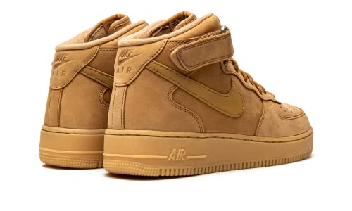 Nike mens Air Force 1 Mid '07 Shoes, Flax/Wheat-gum Light Brown, 10.5