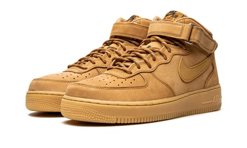 Nike mens Air Force 1 Mid '07 Shoes, Flax/Wheat-gum Light Brown, 10.5