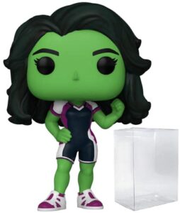 pop marvel: [she hulk] attorney at law - [she hulk] funko vinyl figure (bundled with compatible box protector case), multicolor, 3.75 inches