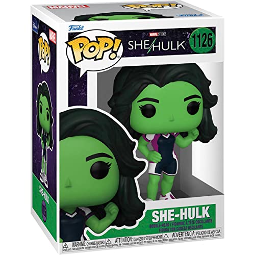 POP Marvel: [She Hulk] Attorney at Law - [She Hulk] Funko Vinyl Figure (Bundled with Compatible Box Protector Case), Multicolor, 3.75 inches