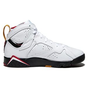 Jordan Air 7 Retro BG (Big Kid) White/Black/Cardinal Red/Chutney 4.5 Big Kid M