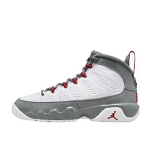 jordan air jordan 9 retro (big kid) white/fire red/cool grey 4 big kid m