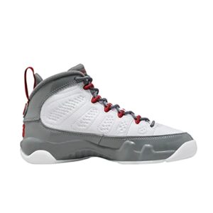 Jordan Air Jordan 9 Retro (Big Kid) White/Fire Red/Cool Grey 4 Big Kid M