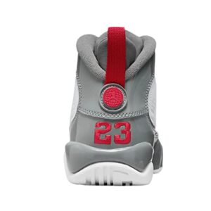 Jordan Air Jordan 9 Retro (Big Kid) White/Fire Red/Cool Grey 4 Big Kid M