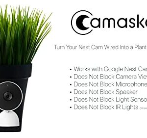 Camasker for Google Google Nest Cam (Wired) 2nd Generation - Cover, Disguise & Camouflage Nest Surveillance Camera, 720p, Motion Only