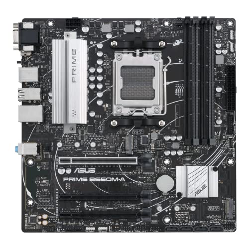 ASUS Prime B650M-A-CSM Micro-ATX Commercial Motherboard, DDR5, PCIe 5.0 M.2 Support