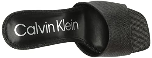 Calvin Klein Women's Bradon Heeled Sandal, Black 001, 9