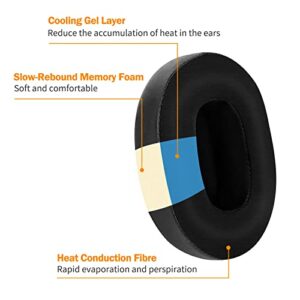 Crusher Evo/Crusher Wireless Replacement Pads Cooling Gel Hesh 3/Hesh ANC Earpads Upgrade Ear Muffs Parts Compatible with Skullcandy Crusher ANC/Crusher Evo/Crusher 360, Hesh 3/Hesh Evo Headphones