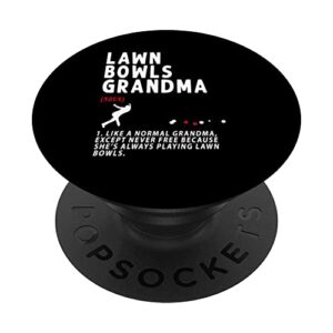 funny lawn bowls grandma idea for women & funny retirement popsockets swappable popgrip
