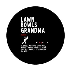 Funny Lawn Bowls Grandma Idea For Women & Funny Retirement PopSockets Swappable PopGrip