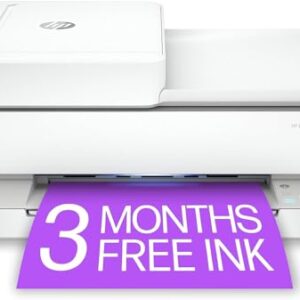 HP Envy 6455e Wireless Color All-in-One Printer with 6 Months Free Ink (223R1A) (Renewed Premium), white