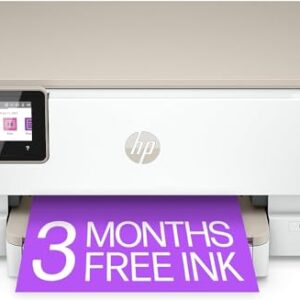 HP Envy Inspire 7255e Wireless Color All-in-One Printer with Bonus 6 Months Instant Ink (1W2Y9A) (Renewed Premium), White