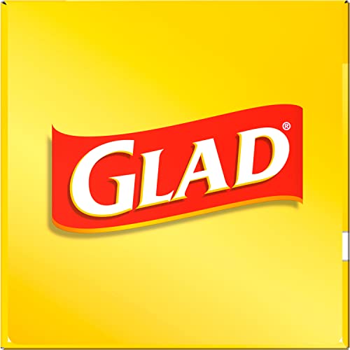 Glad Medium Drawstring Trash Bags, 8 Gallon, White, Fragrance Free, 80 Count, Pack May Vary