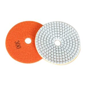 findmall 4 Inch Diamond Polishing Pads with 1Pcs 5/8-11 Backer Pad, 13Pcs 50-8000 Grit Polishing Pad Kit Fit for Drill, Grinder, Polisher