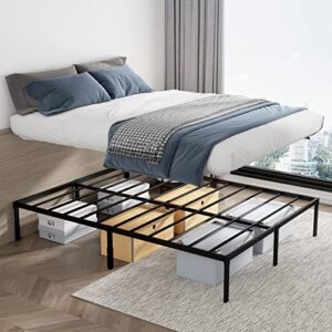 HOMWAYART Full Bed Frame, Metal Bed Frames High Platform Reinforced Steel Slats Support, Easy Assembly, Sturdy, Non-Slip and Noise-Free, No Box Spring Needed (Full)