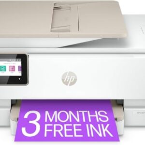 HP Envy Inspire 7955e Wireless Color All-in-One Printer with 6 Months Free Ink (1W2Y8A) (Renewed Premium),White