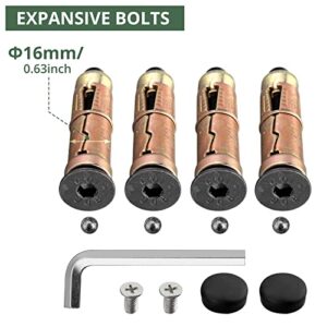 EYPINS Security Ground Anchor,Heavy Duty Alloy Steel Anti-Theft Wall Anchor Lock for Securing Motorcycles,Bicycles,Scooters,Chain Locks,Security Wall Anchor Floor Anchor Permanent Locking Point