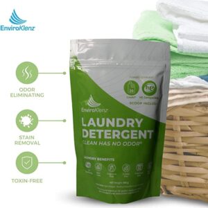 EnviroKlenz Liquid Laundry Enhancer | Non-Toxic, Fragrance-Free Additive | 20 loads, 77 Fl oz with 3 load EnviroKlenz Washing Deodorizer, and EnviroKlenz Powder Detergent, 20 loads