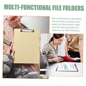 4 pcs Sketch Boards Clips Board Office Women Exam Use Daily Size Clipboard Letter for Plate Organizer A Tablet Hand Profile Wooden File Hardboard Clip Conference