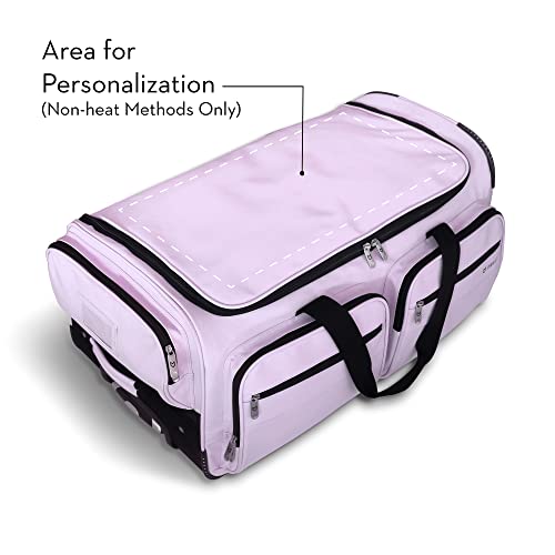 Mavii™ 2023 LIMITED EDITION: Garment Rack Duffel-Wheeled 28 Inch Collapsible Bag, Travel Costume Rack Rolling Upright Luggage, Lavender…