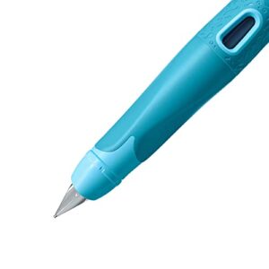 STABILO Ergonomic School Fountain Pen EASYbirdy 3D Wildfile Special Edition - Nib A - Right-Handed - Cartridge and Adjustment Tool Included - Blue