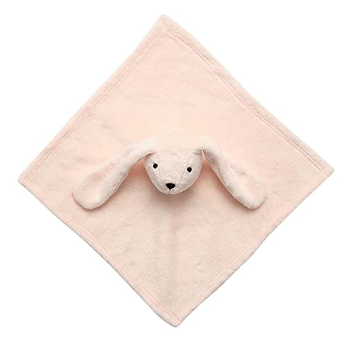 Lambs & Ivy Pink Bunny Soft Baby/Child/Toddler Plush Lovey Security Blanket