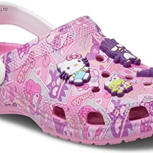 Crocs Unisex Classic Hello Kitty Clog, Pink, 7 US Men