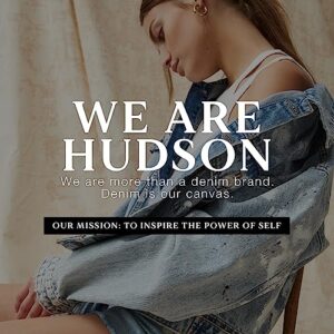 HUDSON Women's Rosie High Rise Wide Leg Ankle Jean, Fuchsia Pink Clean