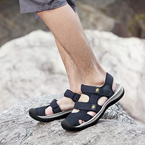 CAMELSPORTS Men's Hiking Sandals Closed Toe Beach Sandal Waterproof Sport Fisherman Sandals Water Shoes for Outdoor Athletic Walking