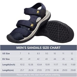 CAMELSPORTS Men's Hiking Sandals Closed Toe Beach Sandal Waterproof Sport Fisherman Sandals Water Shoes for Outdoor Athletic Walking