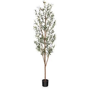 kazeila artificial olive tree realistic fake silk tree 6 feet tall faux plant for home decor indoor