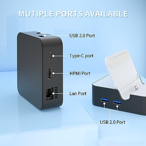 Upgraded Switch TV Dock for Nintendo Switch/Switch OLED, MVIIOE Switch Docking Station with Ethernet LAN, Support YouTube, 4K@60HZ 1080P HDMI 2.0 Port, 3 USB Ports & PD Fast Charging White