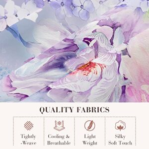 YIYEA Floral Queen Sheet Set - 1800 Thread Count Brushed Microfiber Floral Bed Sheets for Queen Size Bed - Extra Soft, Deep Pocket, Shrinkage and Fade Resistant - 4 Piece Set (Queen)