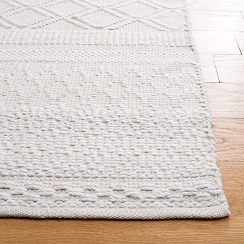 SAFAVIEH Natura Collection Accent Rug - 4' x 6', Ivory, Handmade Moroccan Farmhouse Boho, Ideal for High Traffic Areas in Entryway, Living Room, Bedroom (NAT934A)