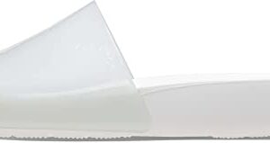 Crocs Women's Splash Slides Sandal, White, 6