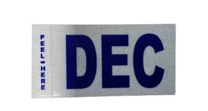 december california license plate month sticker