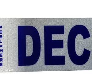 December California License Plate Month Sticker