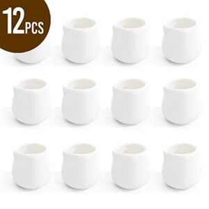 12Pack 3 oz Mini Cream Pitcher, Mini Ceramic Cream Pitcher, Small Cream Jugs, White Porcelain Cream Pitcher for Milk, Coffee, Jam, Sauces