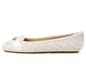 michael kors women's moccasin espadrille wedge sandal, vanilla, 12