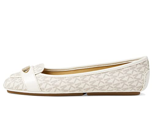 Michael Kors Women's Moccasin Espadrille Wedge Sandal, Vanilla, 12