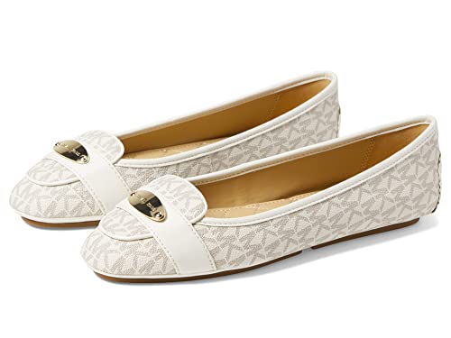 Michael Kors Women's Moccasin Espadrille Wedge Sandal, Vanilla, 12