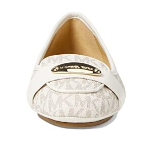 Michael Kors Women's Moccasin Espadrille Wedge Sandal, Vanilla, 12